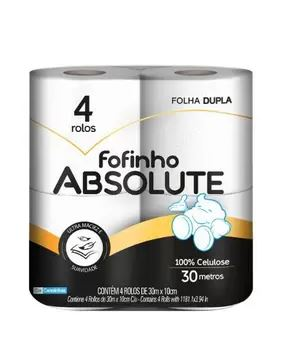 PAPEL HIGIENICO FOFINHO ABSOLUTE FOLHA DUPLA